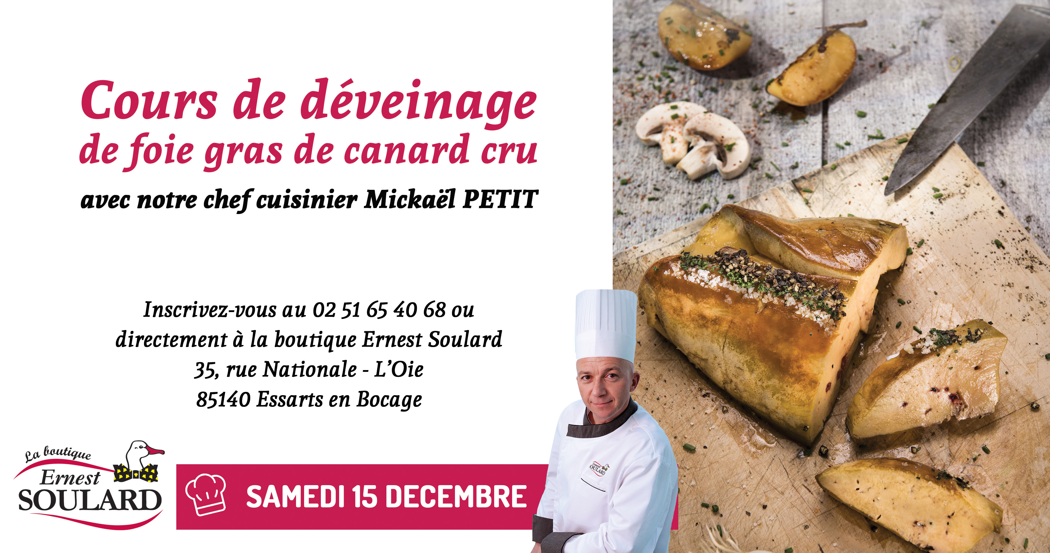 Cours déveinage Foie Gras cru 2