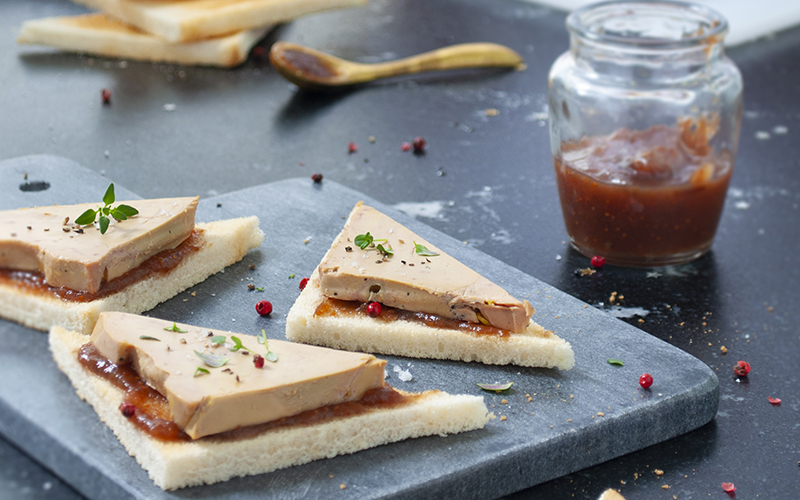 Toasts de foie gras entier mi-cuit Ernest Soulard