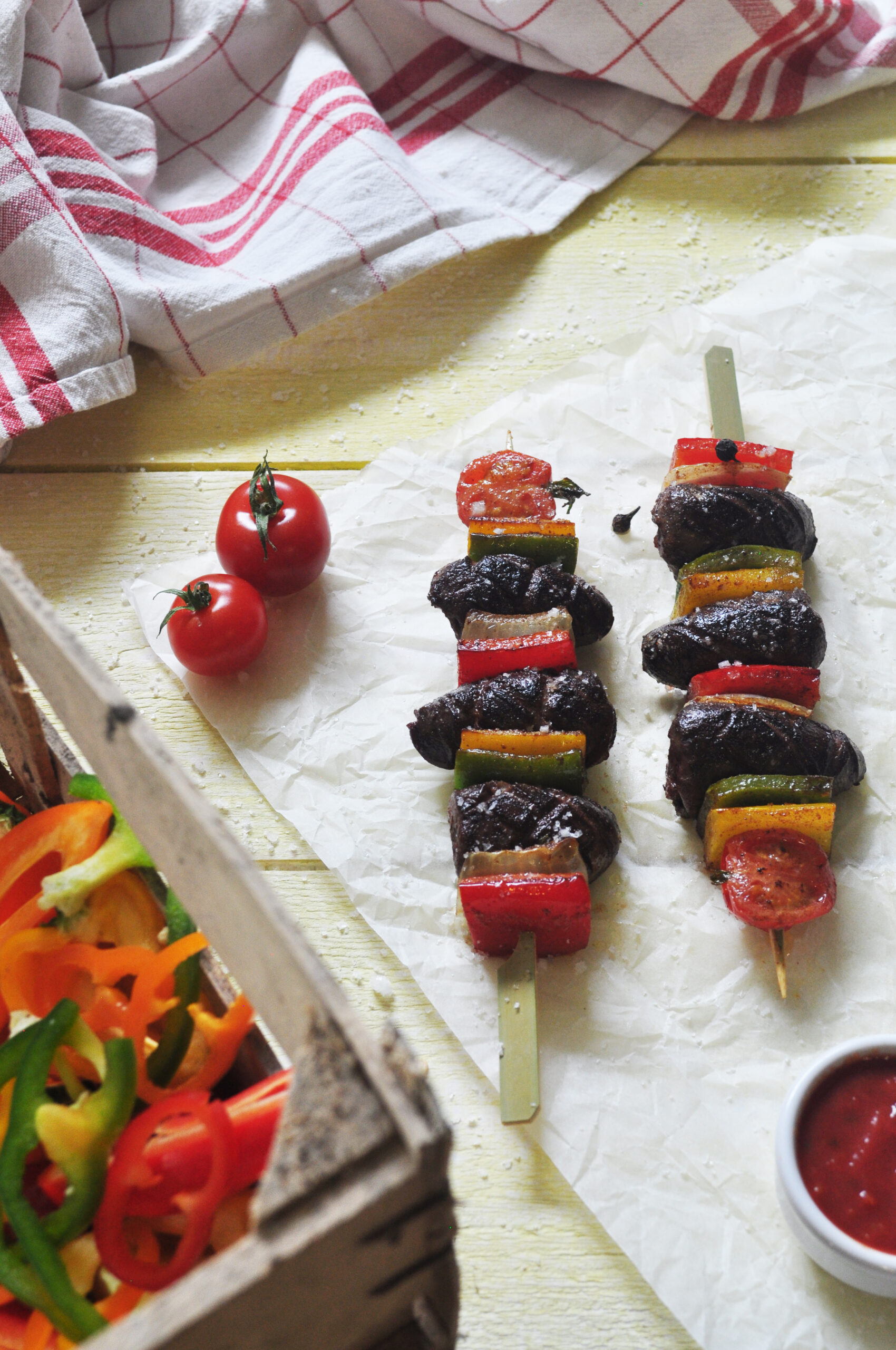 Brochettes de cœurs de canard Ernest Soulard